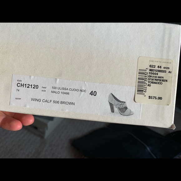 CHLOE wing calf 506 brown size 40 - Picture 7 of 7